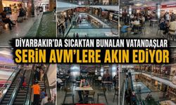 Diyarbakır'da Sıcaktan Bunalan Vatandaşlar Serin AVM'lere Akın Ediyor