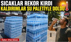 Sıcaklar Rekor Kırdı Kaldırımlar Su Paletiyle Doldu