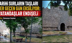 Tarihi Surların Taşları Her Geçen Gün Eksiliyor: Vatandaşlar Endişeli
