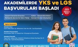 Akademilerde YKS ve LGS başvuruları başladı