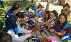 Diyarbakır’da çocuklar atık malzemeleri sanat eserine dönüştürüyor