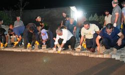 Yeşildallı’da yollar komünle yapılıyor