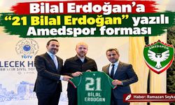 Bilal Erdoğan’a “21 Bilal Erdoğan” yazılı Amedspor forması