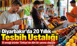Diyarbakır’da 20 yıllık tesbih ustalığı Türkiye’nin dört bir yanına ulaşıyor
