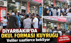 Diyarbakır’da okul forması kuyruğu: Veliler saatlerce bekliyor