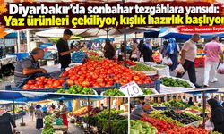 Diyarbakır’da sonbahar tezgâhlara yansıdı: Yaz ürünleri çekiliyor, kışlık hazırlık başlıyor