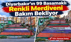 Diyarbakır’ın 99 Basamaklı Renkli Merdiveni Bakım Bekliyor
