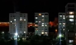 Diş Hastanesi’nin arkasında anız yangını