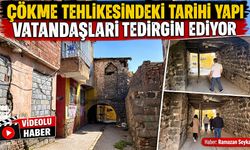 Çökme tehlikesindeki tarihi yapı vatandaşları tedirgin ediyor