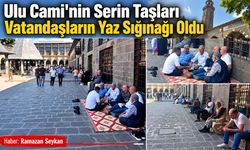 Ulu Cami’nin Serin Taşları Vatandaşların Yaz Sığınağı Oldu