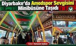 Diyarbakır’da Amedspor Sevgisini Minibüsüne Taşıdı