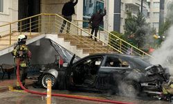 Diyarbakır’da Park Halindeki Araç Yandı
