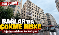 Diyarbakır Bağlar’da Çökme Riski Taşıyan Bina Korkutuyor!