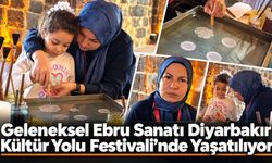 Geleneksel Ebru Sanatı Diyarbakır Kültür Yolu Festivali’nde Yaşatılıyor