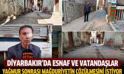 Diyarbakır’da Esnaf ve Vatandaşlar Yağmur Sonrası Mağduriyetin Çözülmesini İstiyor