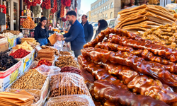 Diyarbakır’da Kışlık Lezzetler Tezgâhlarda! Pestil ve Cevizli Sucuğa Yoğun İlgi