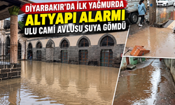 Diyarbakır’da İlk Yağmurda Altyapı Alarmı: Ulu Cami Avlusu Suya Gömdü