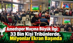 Amedspor Maçına Büyük İlgi: 33 Bin Kişi Tribünlerde, Milyonlar Ekran Başında
