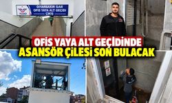 Ofis Yaya Alt Geçidinde Asansör Çilesi Son Bulacak