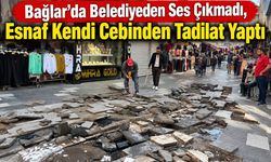 Bağlar’da Belediyeden Ses Çıkmadı, Esnaf Kendi Cebinden Tadilat Yaptı