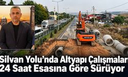 Silvan Yolu’nda Altyapı Çalışmaları 24 Saat Esasına Göre Sürüyor