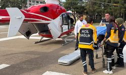 56 Yaşındaki Hasta Helikopterle Diyarbakır’a Getirildi