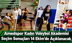 Amedspor Kadın Voleybol Akademisi Seçim Sonuçları 14 Ekim’de Açıklanacak