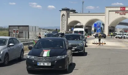 Bosna Hersek'ten yola çıkan "Filistin Konvoyu" Türkiye'ye giriş yaptı