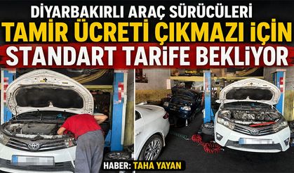 Diyarbakırlı araç sürücüleri tamir ücreti çıkmazı için standart tarife bekliyor