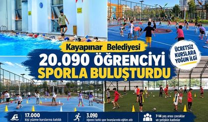Diyarbakır’da yaz spor kurslarına yoğun ilgi: 20 bin öğrenci sporla buluştu