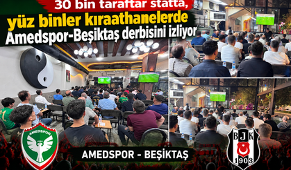 30 bin taraftar statta, yüz binler kıraathanelerde: Amedspor-Beşiktaş derbisi nefesleri kesti
