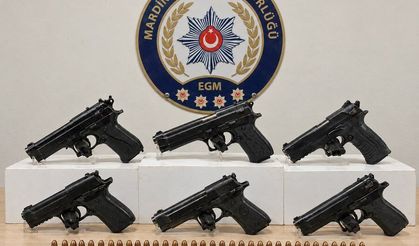 Mardin’de güvenlik operasyonları: 6 ruhsatsız tabanca ele geçirildi