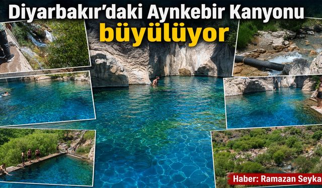 Diyarbakır’daki Aynkebir Kanyonu büyülüyor