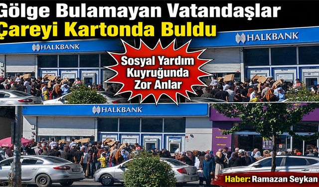 Gölge Bulamayan Vatandaşlar Çareyi Kartonda Buldu