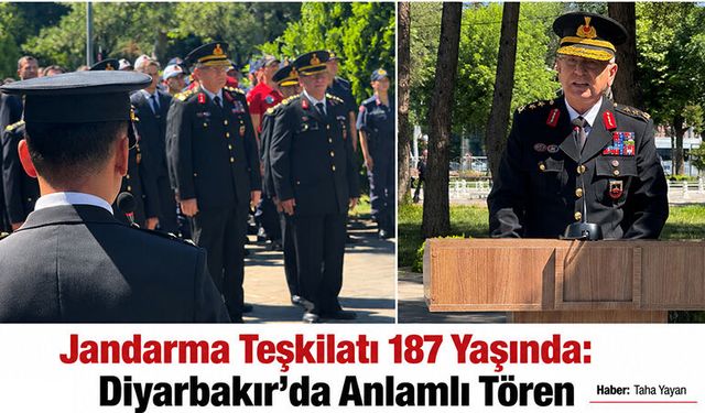 Jandarma Teşkilatı 187 Yaşında: Diyarbakır’da Anlamlı Tören