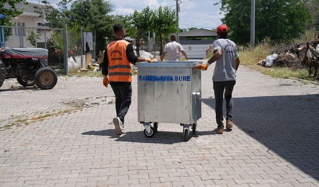 Sur Belediyesi’nden Kırsal Mahallelere Çöp Konteyneri Desteği