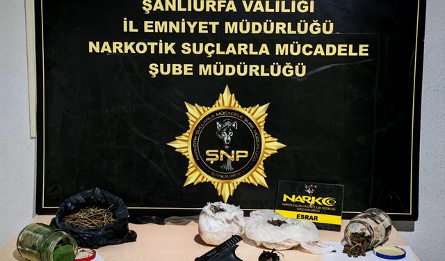 Şanlıurfa'da uyuşturucu operasyonlarında 5 zanlı yakalandı