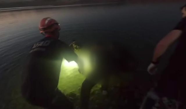 Baraj gölüne giren genç boğuldu