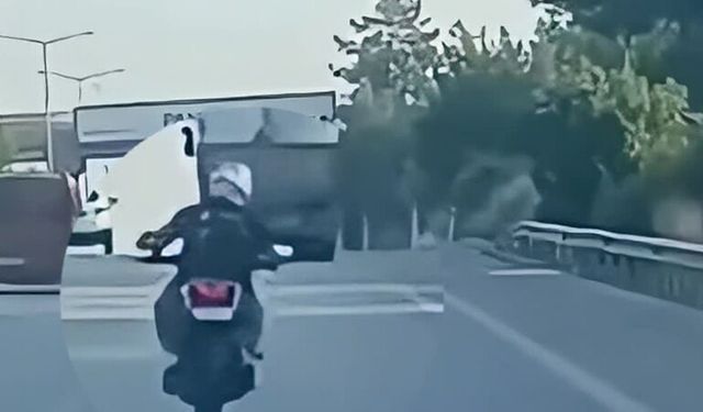 Motosikletiyle tehlikeli gösteriler yapan sürücüye 46 bin ceza!