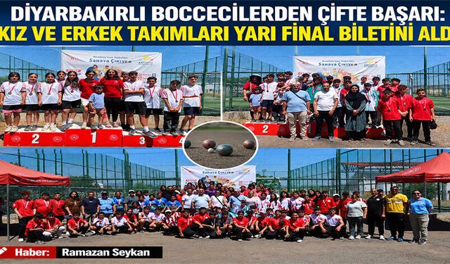 Diyarbakırlı Boccecilerden Çifte Başarı: Kız ve Erkek Takımları Yarı Final Biletini Aldı