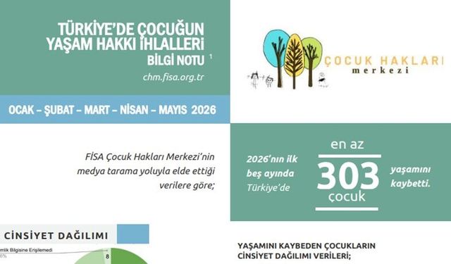 Türkiye’de 5 Ayda En Az 303 Çocuk Önlenebilir Nedenlerle Hayatını Kaybetti