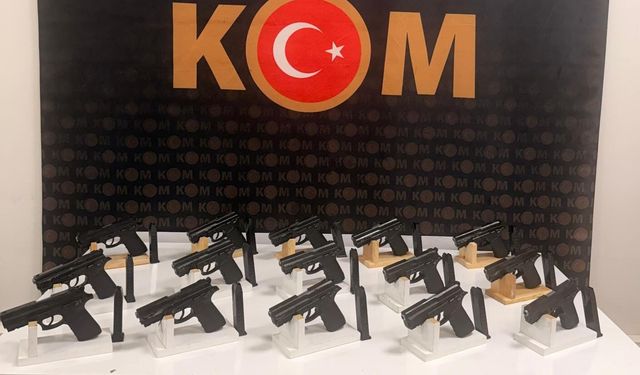 Mardin'de 18 ruhsatsız tabanca ele geçirildi
