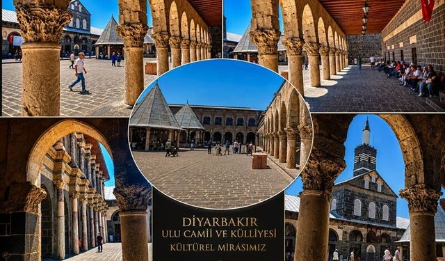 Tarihi Ulu Cami'nin Devasa Sütunları Görenleri Hayran Bırakıyor