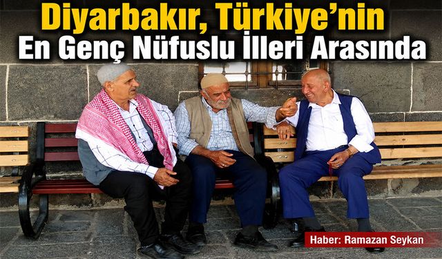 Diyarbakır, Türkiye'nin En Genç Nüfuslu İlleri Arasında