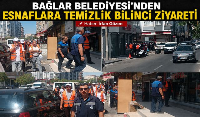 Bağlar Belediyesi’nden Esnaflara Temizlik Bilinci Ziyareti