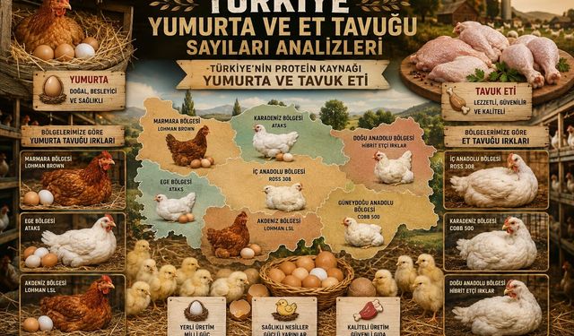 Türkiye’de Tavuk Sayılarında Dikkat Çeken Değişim: 2021’de Zirveyi Gördü