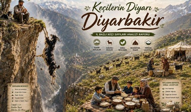 Diyarbakır Dağlarının “Kınalı Gelinleri” Hâlâ Zirvede: Keçi Sayısı 395 Bini Aştı