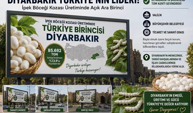 Diyarbakır İpekböcekçiliğinde Türkiye'nin Lokomotifi Oldu