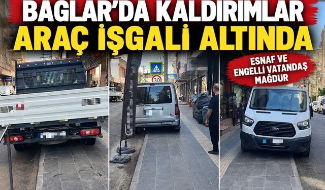Bağlar’da kaldırımlar araç işgali altında: Esnaf ve yayalar mağdur