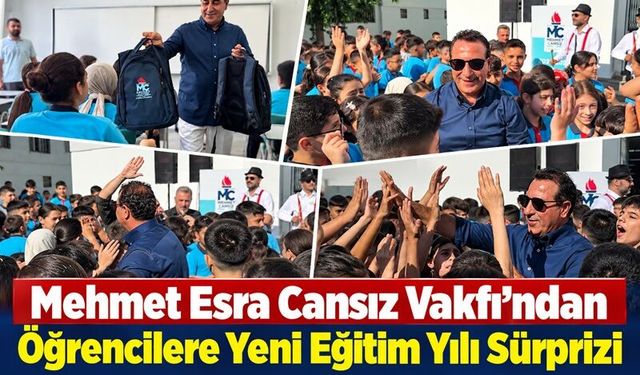Mehmet Esra Cansız Vakfı’ndan Öğrencilere Yeni Eğitim Yılı Sürprizi